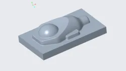 Mold cavity part 2 (CAD & CNC Machining)