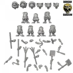 Mousle Farmers/ Rabble Multipart Kit (Pre Supported) (S)