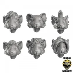 Mousle Head set, Hair (Pre Supported) (S)