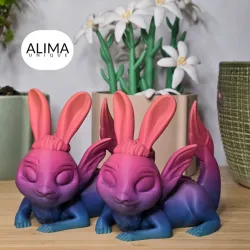 Mythical bunragon (Bunny + Dragon)