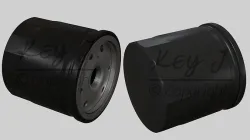 Oil filter 3D model