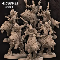 Orc Warg Riders (6 Models)