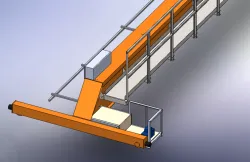 Over Head Crane With Platform