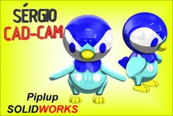 Piplup 3d Pokémon