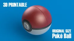 POKEMON POKE BALL (3D PRINTABLE!)
