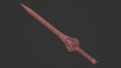 Power Rangers Legacy Red Ranger Sword 3D print model