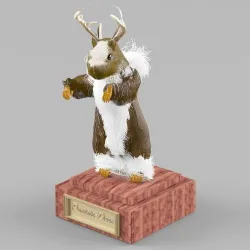 Prairie-deer fantasy creature 3D model
