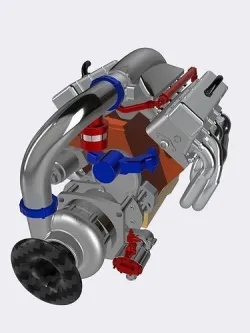 Procharged BBC Motor Supercharged 3D print model