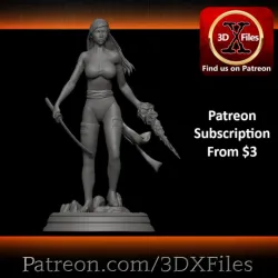 Psylocke 3D Print File - Marvel's X-Men Statue