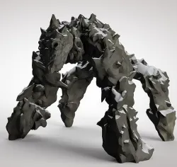 Rock Golem 3D model