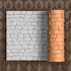 Rock Wall 1 - Thin Texture Roller (Low Resin Cost) - 4.5 Inches Tall