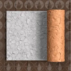 Rock Wall Or Path - Thin Texture Roller (Low Resin Cost) - 4.5 Inches Tall