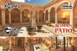 Roman Patio Low-poly 3D model