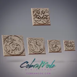 Ryujin Emblem Square Base Pack (4pcs)