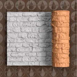 Sandstone Blocks Eroded - Thin Texture Roller (Low Resin Cost) - 4.5 Inches Tall