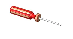Screwdriver model in Solidworks