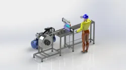 Semi-automatic PVC cutting machine