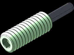 set screw with spring pin