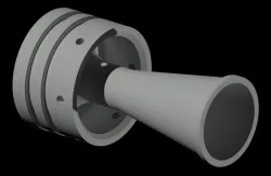 Solid Propellant Rocket Engine Nozzle (54mm)