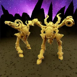 Space elves war walker - proxy miniature for Grimdark sci fi wargames