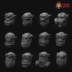 Space Orc Fury Heads