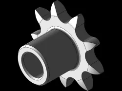 SPROCKET 9 Z (03-1) 5x2,5mm DIN 8187-ISO_R 606