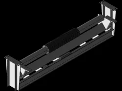 Support roller with bracket