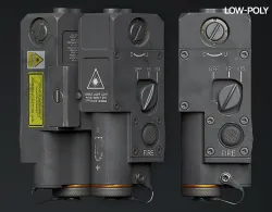 Tactical PEQ CQBL-1 GameReady Low-poly 3D model