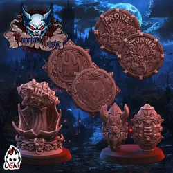 Team tokens and balls for Vampire Team