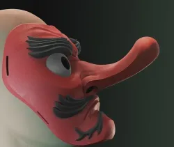 Tengu mask 3D print model