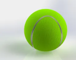 Tennis ball model.
