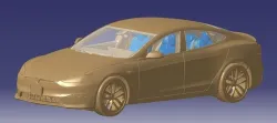 Tesla Model S Plaid 2021 Vehicle 3d scan model 3D model 3D model