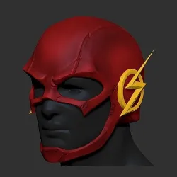 The Flash Helmet Cosplay - Superhero Helmet 3D print model