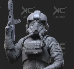 Tie Pilot -Star Wars FanArt  3D print model