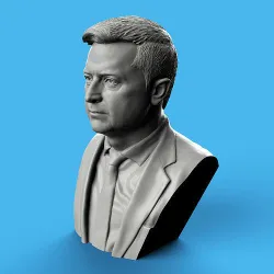 Volodymyr Zelensky Bust 3D print model