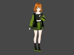 Vroid 3D cute anime character Model Low-poly 3D model Low-poly 3D model
