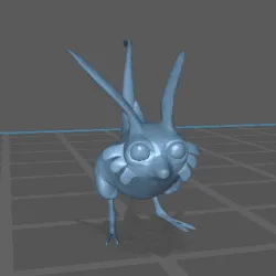 Wild Rabbit Attacking from Final Fantasy XI - Fan Art