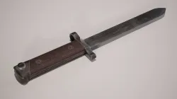 WW2 Italian Carcano M38 Bayonet Low-poly 3D model