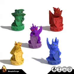 Wyrmspan Upgraded Dragon Guild Tokens