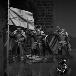 13th century - Teutonic Knights on foot - Command Group