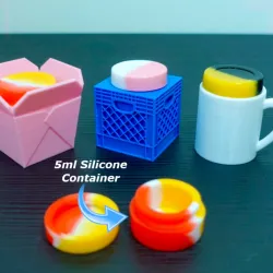 5ml Silicone Container Upgrades (Mini Crate, Takeout Box, Coffee Mug)