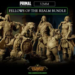 6 miniatures - 32mm - Fellows of the Realm Bundle - Uncharted Kingdoms