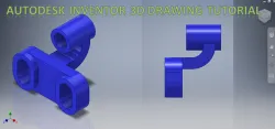 Autodesk Inventor Practice 3d Drawing Tutorial || Inventor Drawing Tutorial || 3d Drawing Tutorials
