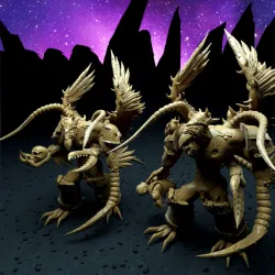 Avian themed spawns of chaos with multiple poses and optional wings