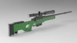 AWM sniper rifle