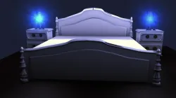 BED BED SIDE AND LAMP ERSİN