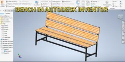Bench in Autodesk Inventor | Autodesk Inventor Tutorial | Autodesk Inventor Frame Generator