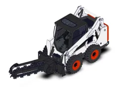Bobcat S590 With Trencher Attachment