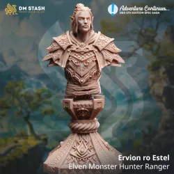 BUST Elven Monster Hunter Ranger - Ervion ro Estel