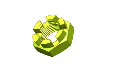 CASTLE SLOTTED NUT M18X1.50